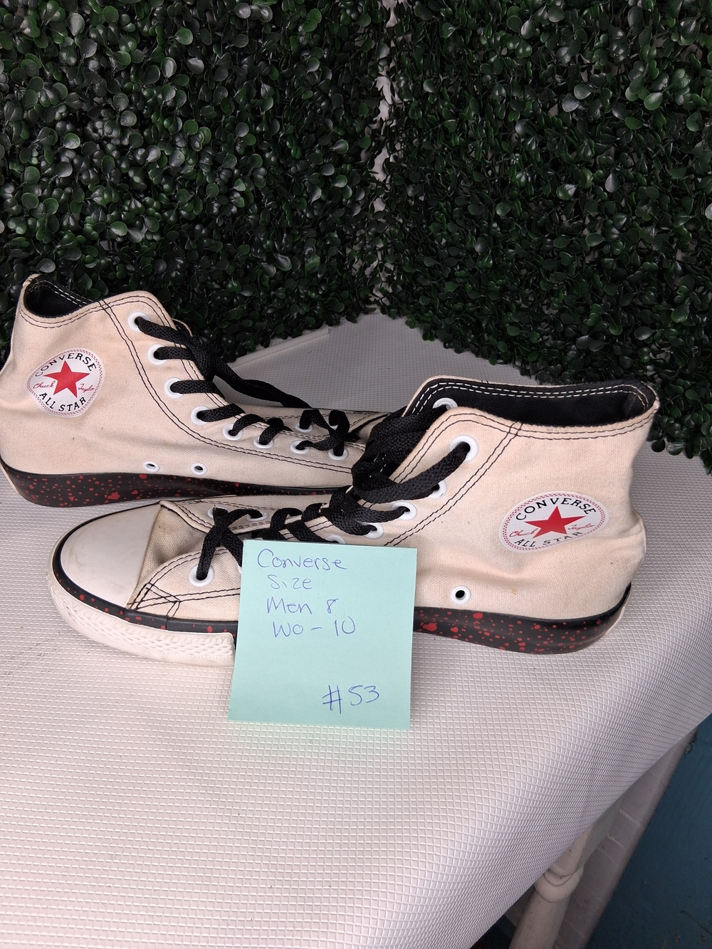 Converse Chuck Taylor All Star High Top Sneakers - Cream with Black